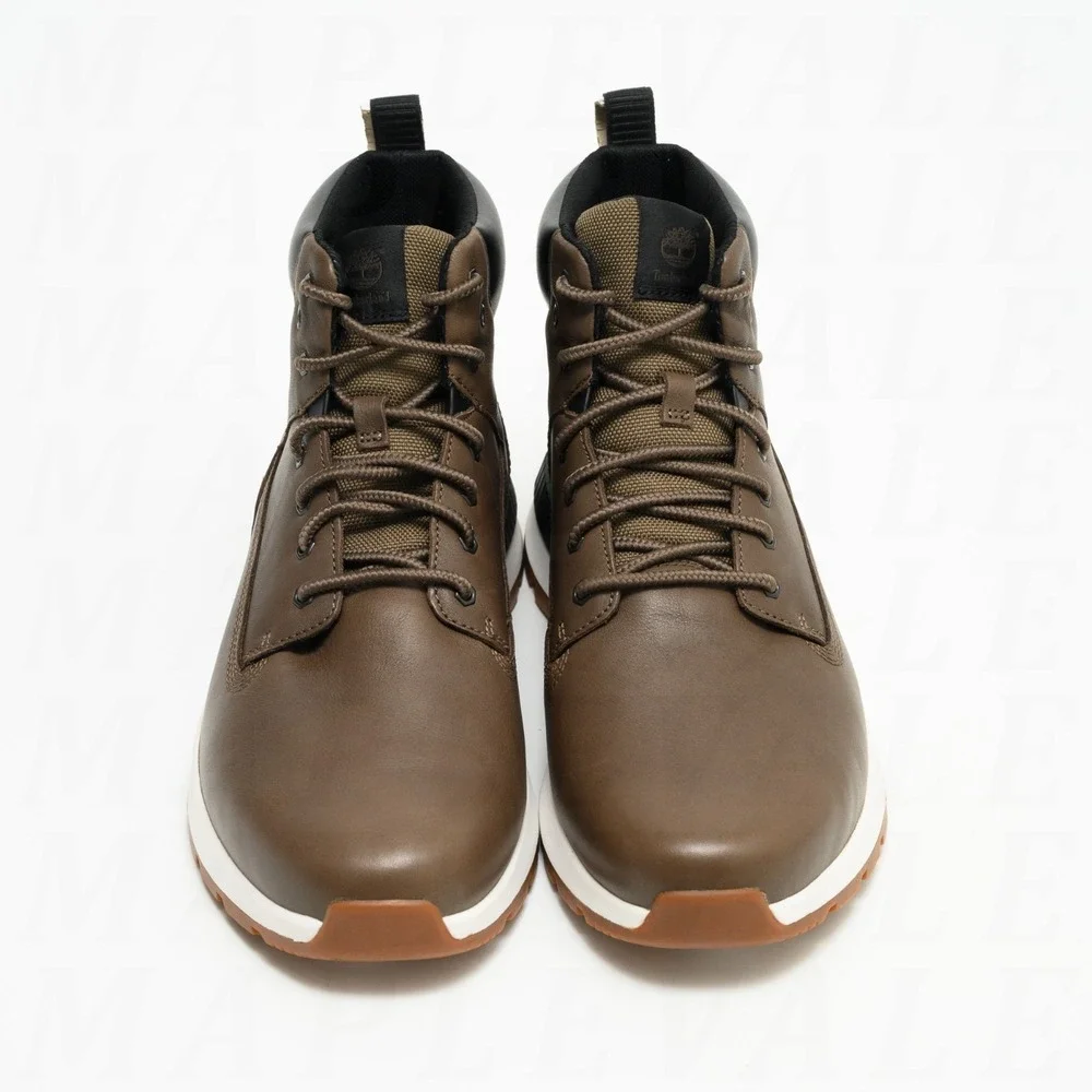 Timberland Killington Trekker Mens Sz 12 Mid Lace Sneaker Brown Full Grain Boots